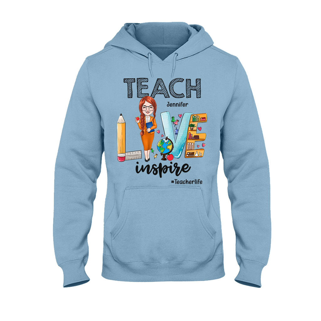 Teach Love Inspire - Personalized Teacher T-shirt & Hoodie