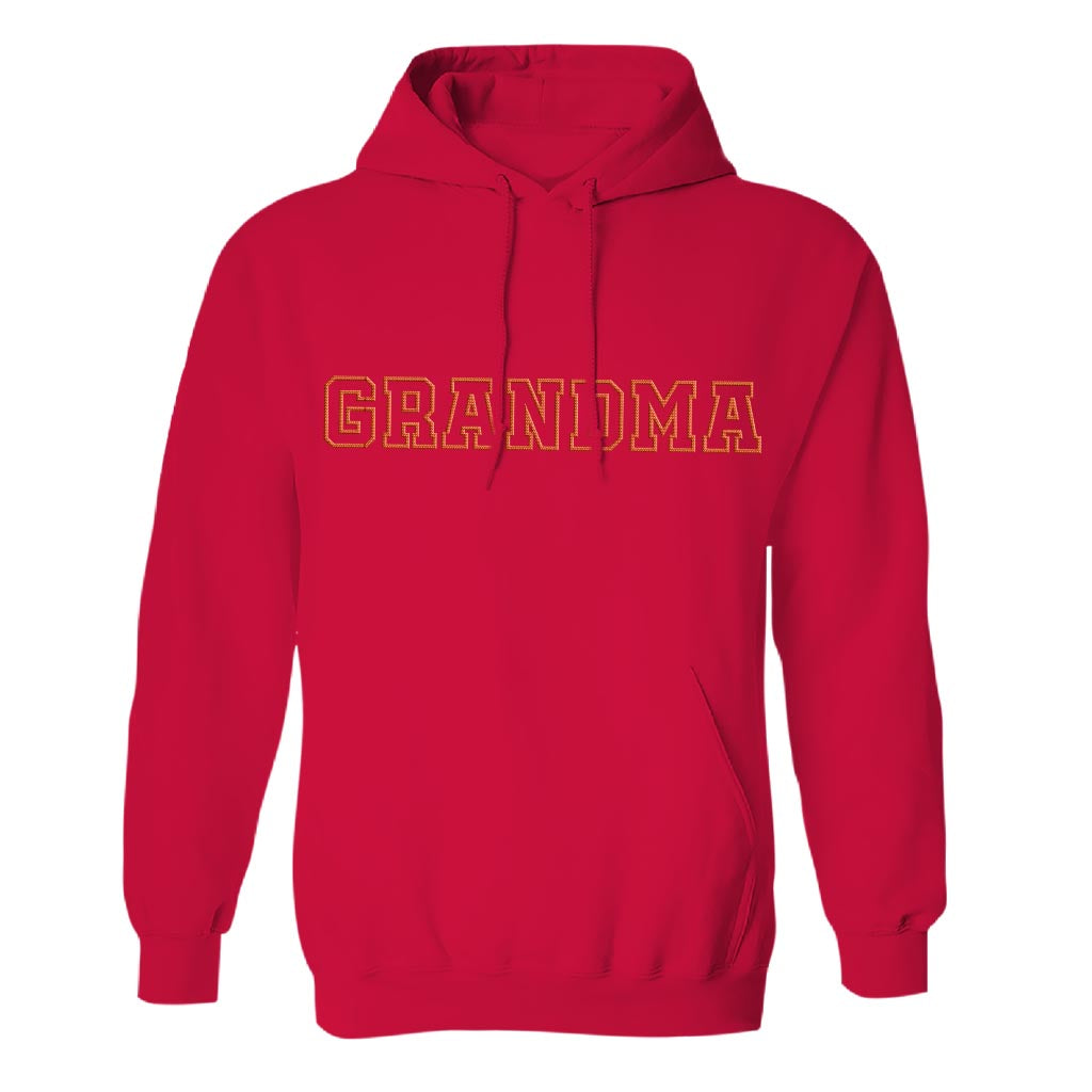 Personalisierter, bestickter Hoodie für Oma – individueller Name