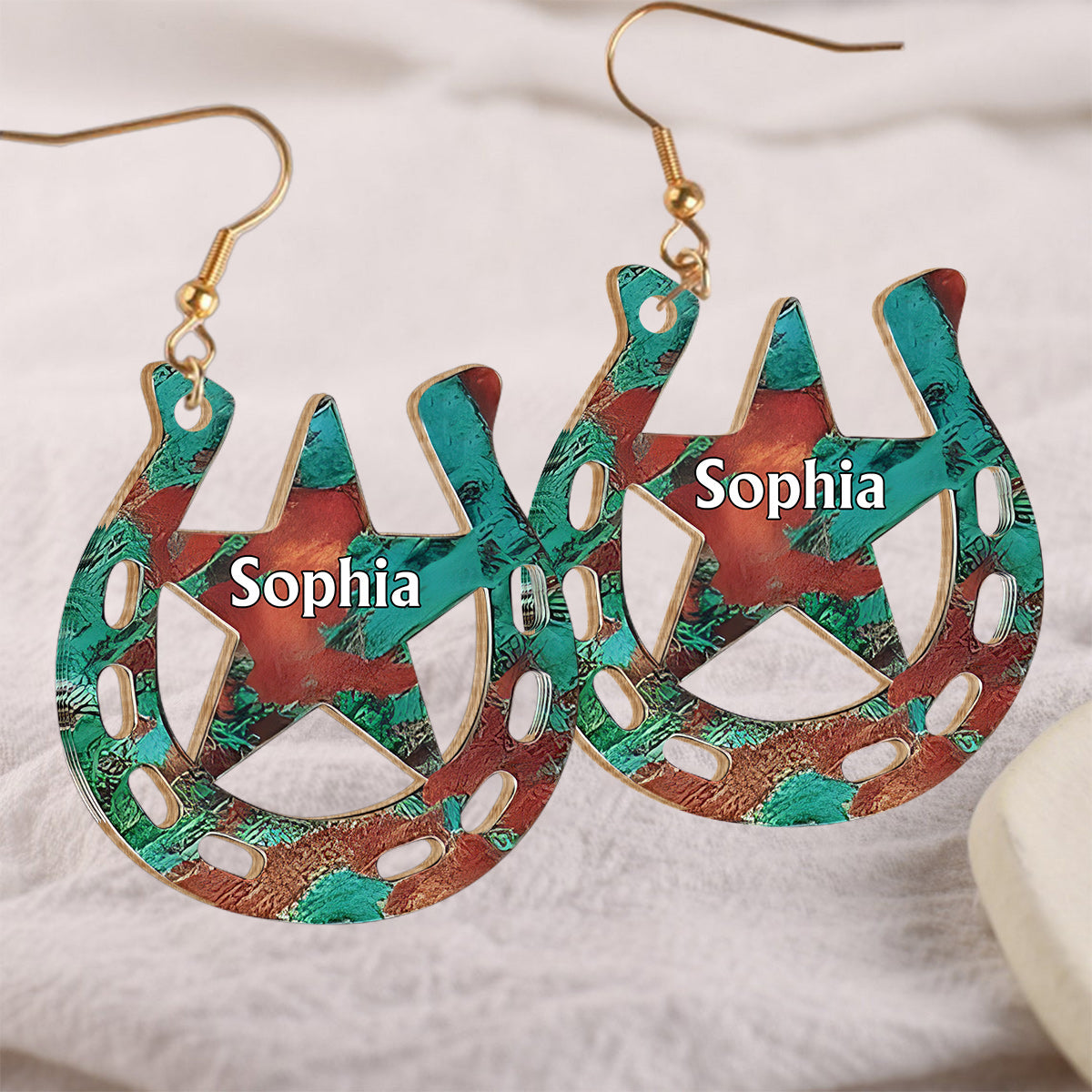 Pferdemädchen – Personalisierte Pferdeohrringe aus Holz