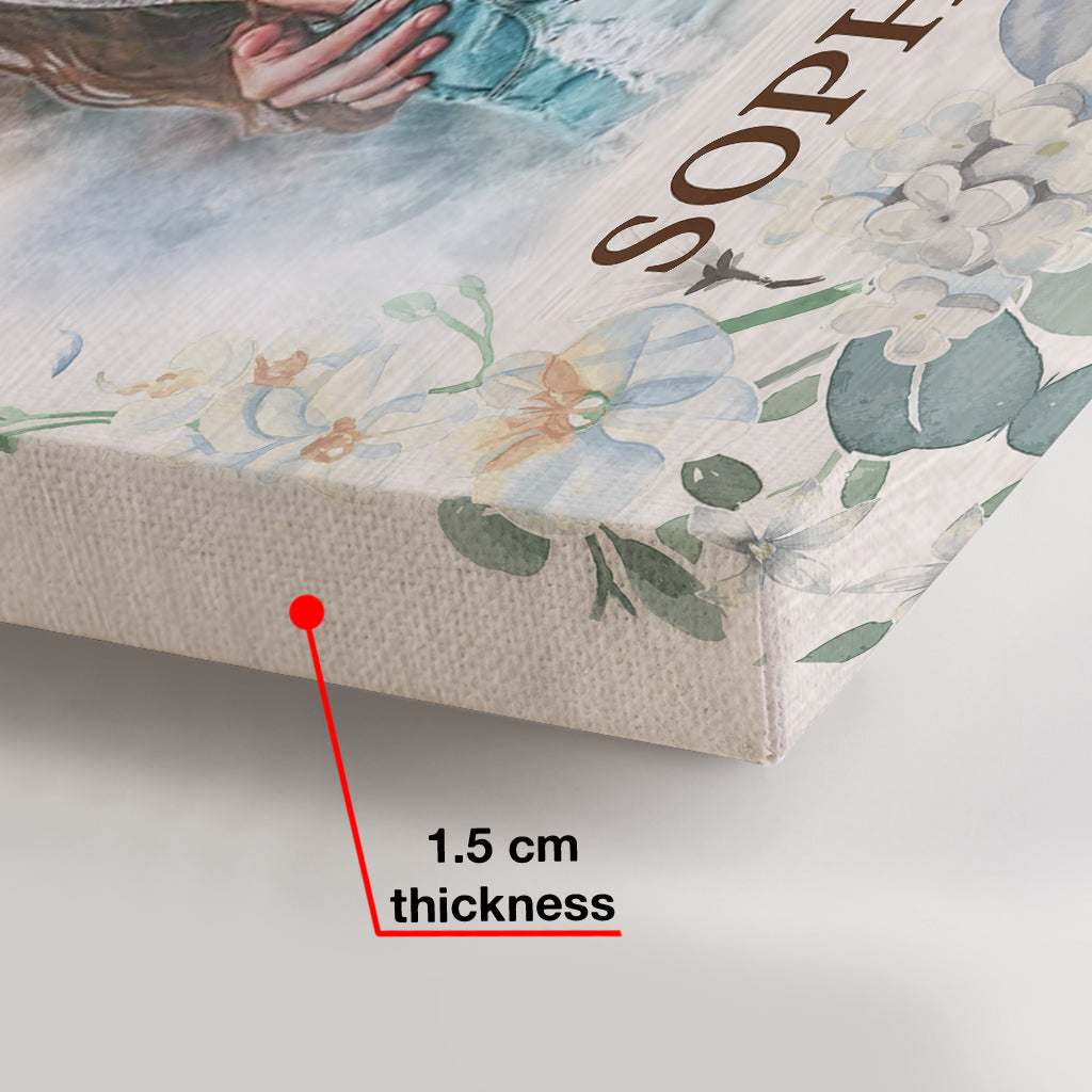 Watercolor Couple - Personalized Couple Canvas And Poster