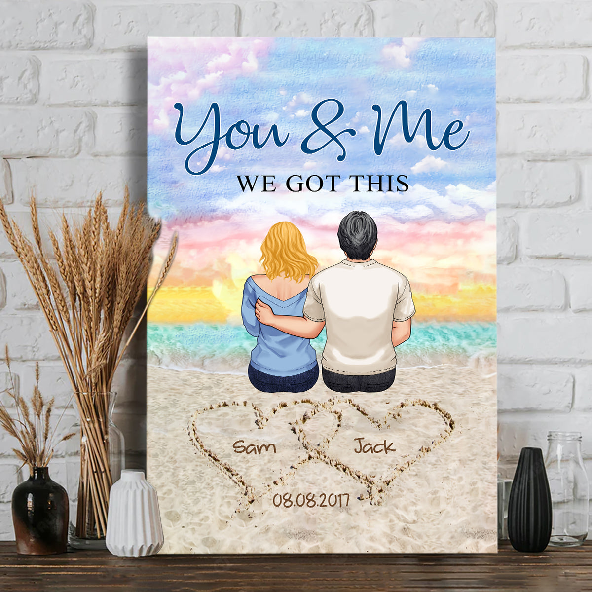 You & Me We Got This - Personalized Couple Canvas And Poster