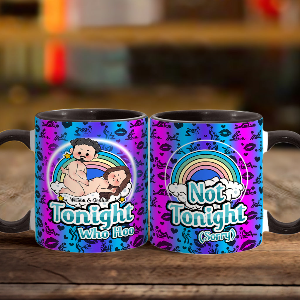 Tonight Who Hoo - Personalized Couple Accent Mug