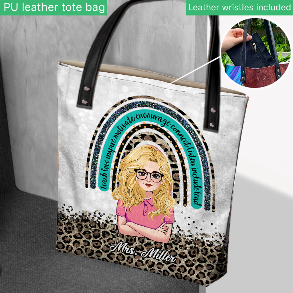 Teach Love Inspire - Personalized Teacher Tote Bag