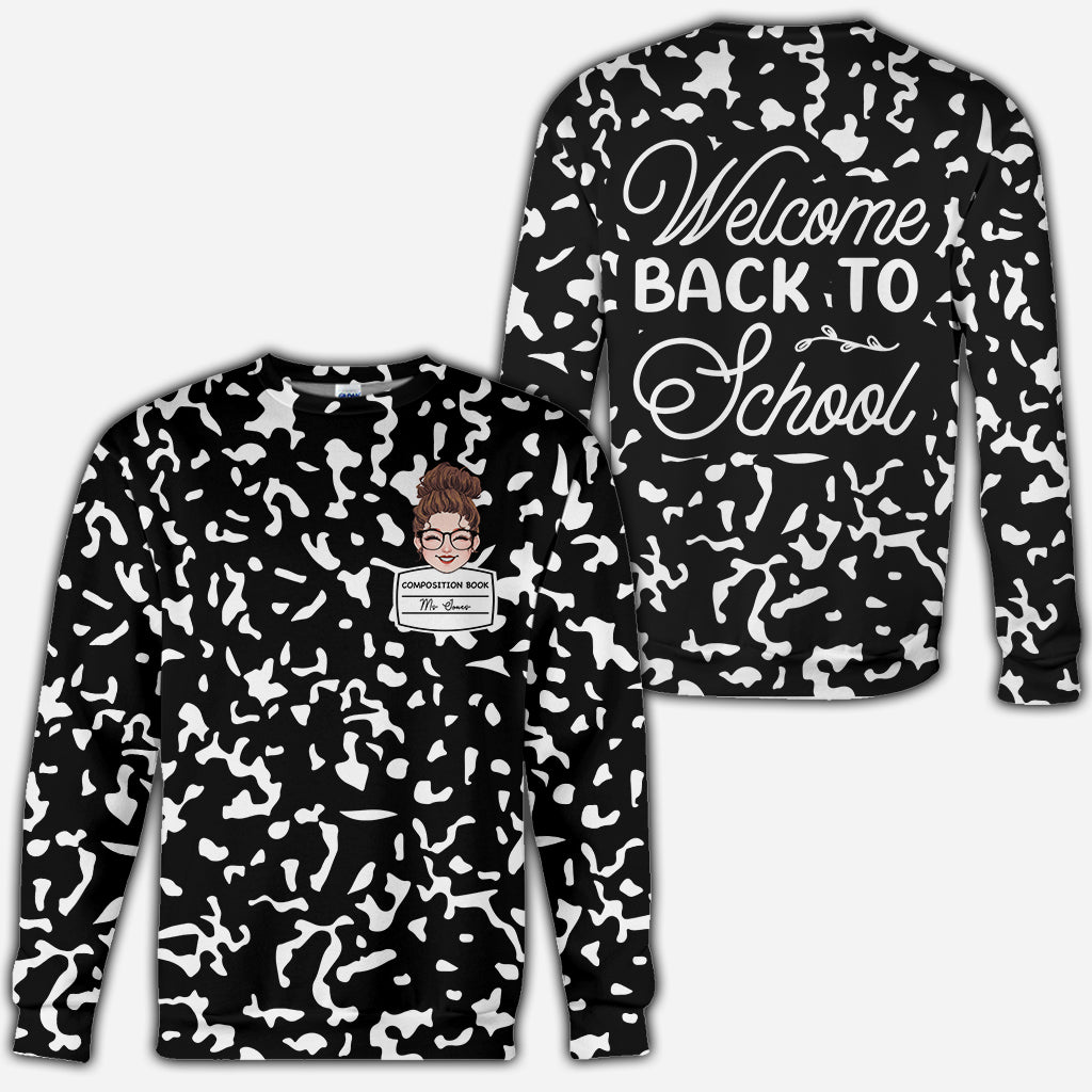 Welcome Back To School - Personalized Teacher All Over Shirt