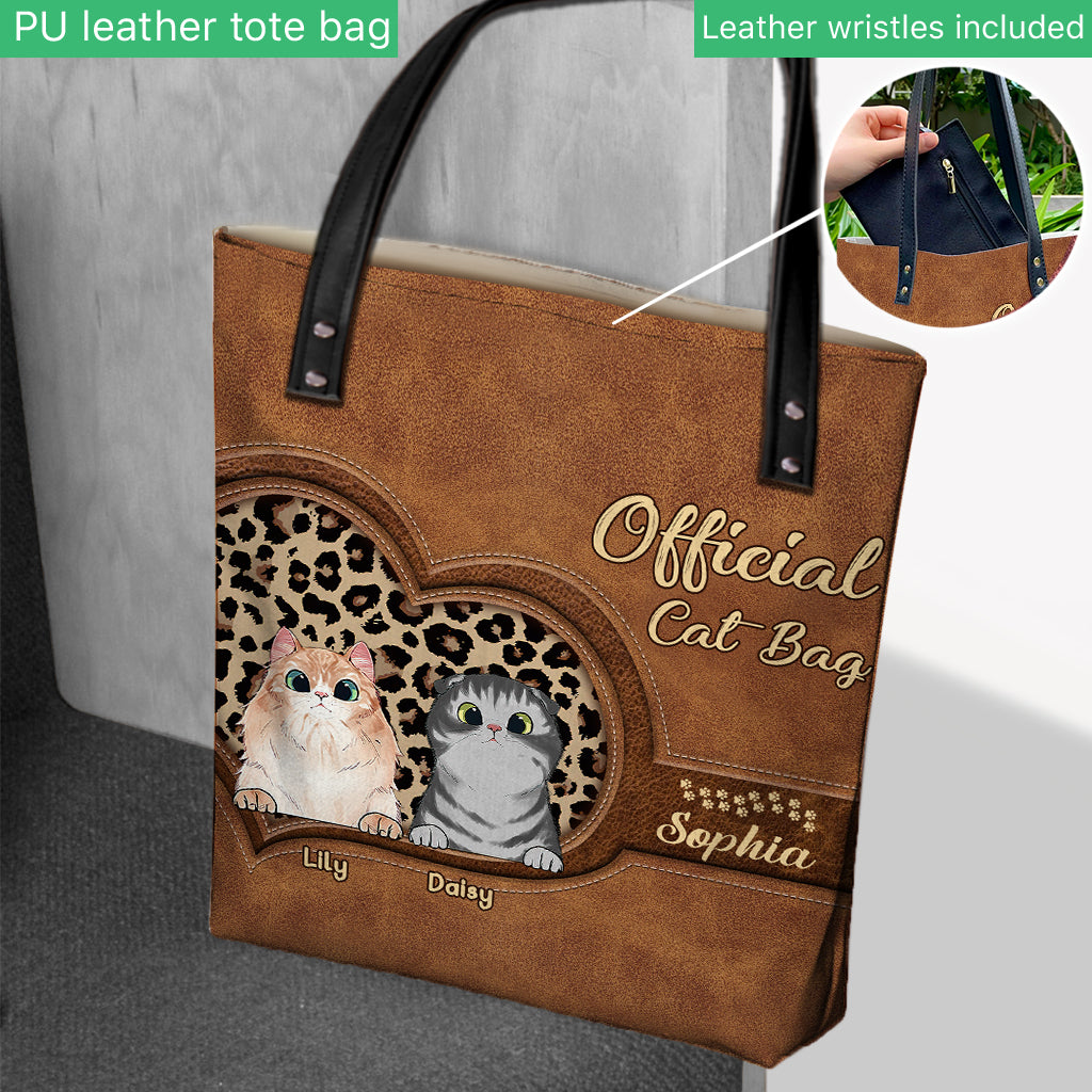 Important Cat Mom Stuff - Personalized Cat Tote Bag
