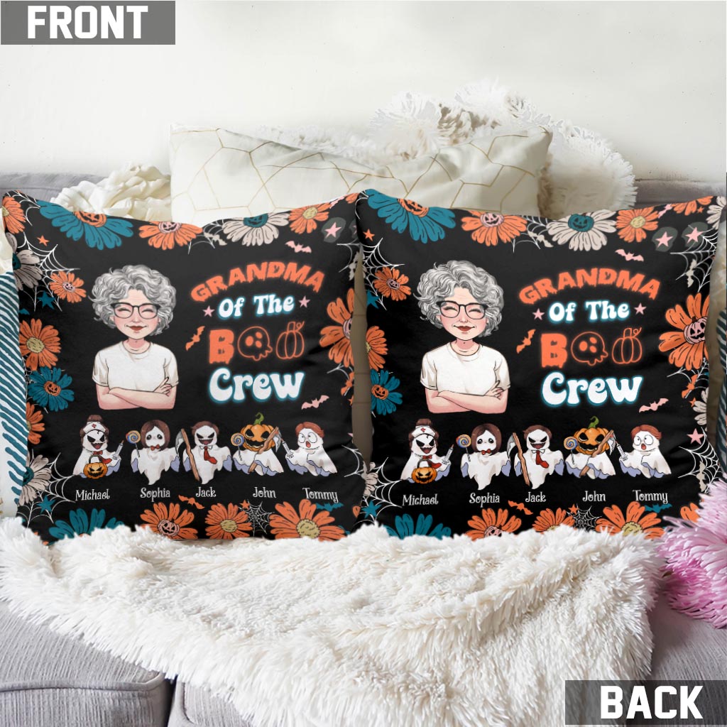 Oma der Boo-Crew – Personalisiertes Oma-Kissen