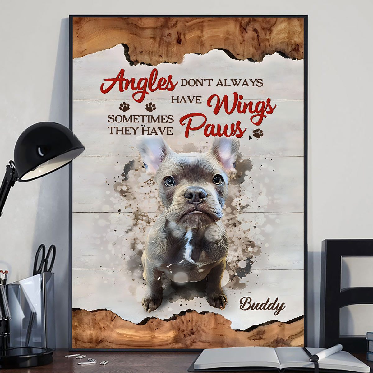 Les anges n'ont pas toujours d'ailes - Toile et affiche personnalisées pour chiens