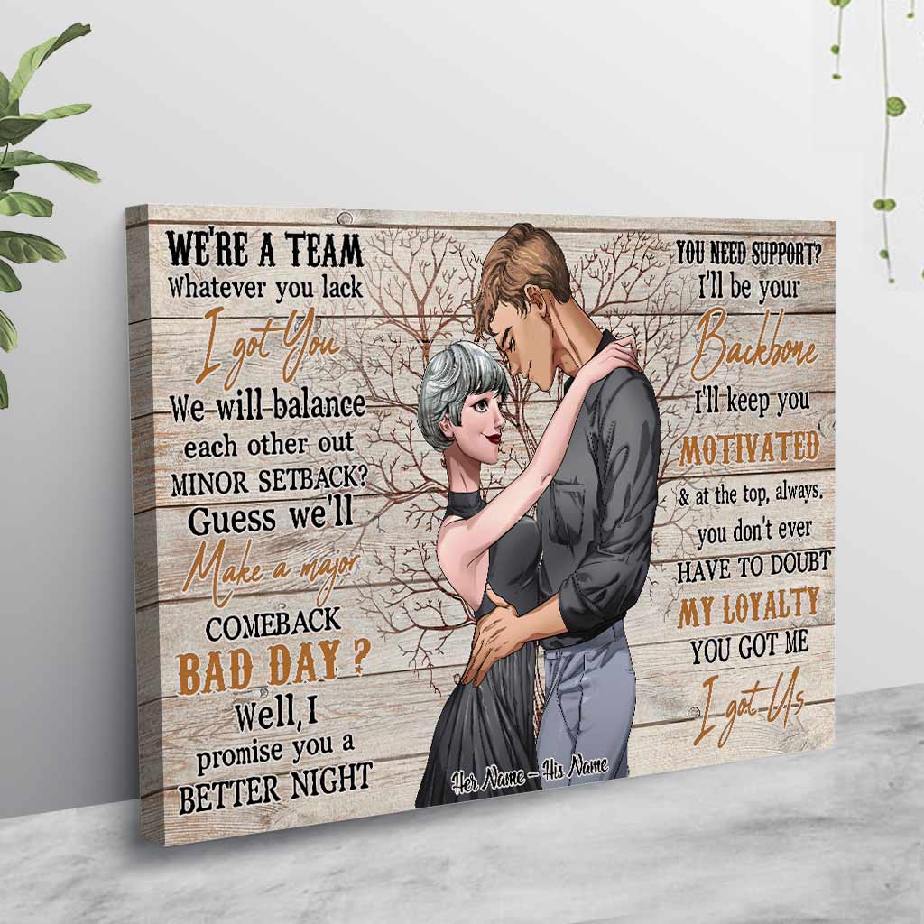 We're Team - Personalized Couple Poster