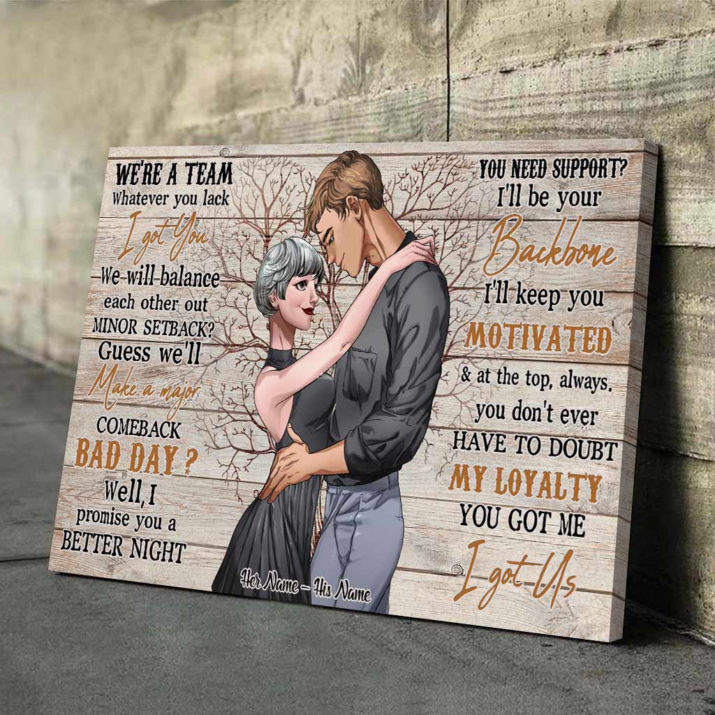 We're Team - Personalized Couple Poster