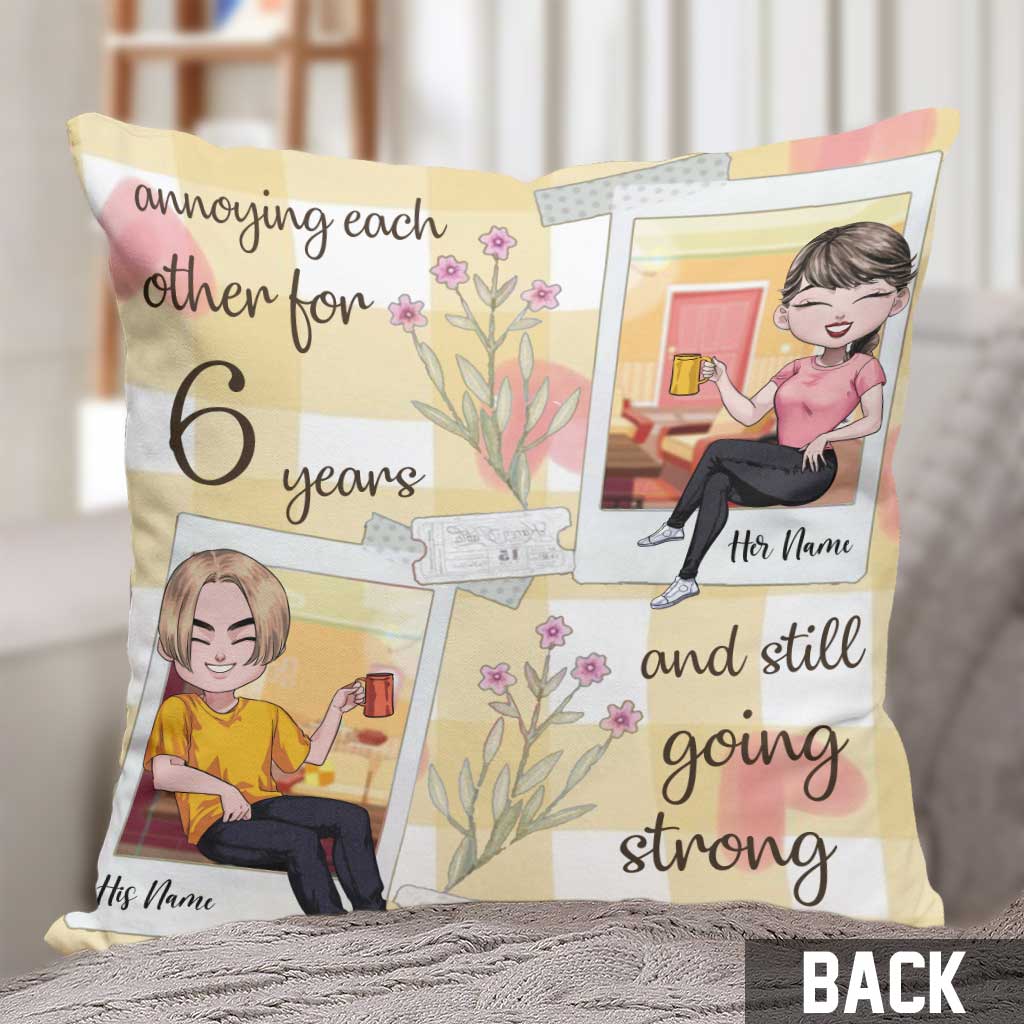 All Of Me Loves - Personalized Couple Throw Pillow