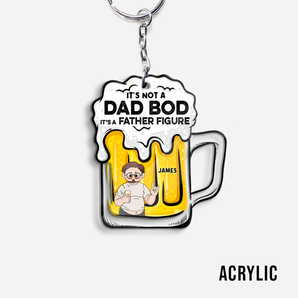 It's Not A Dad Bod - Personalized Father Transparent Keychain