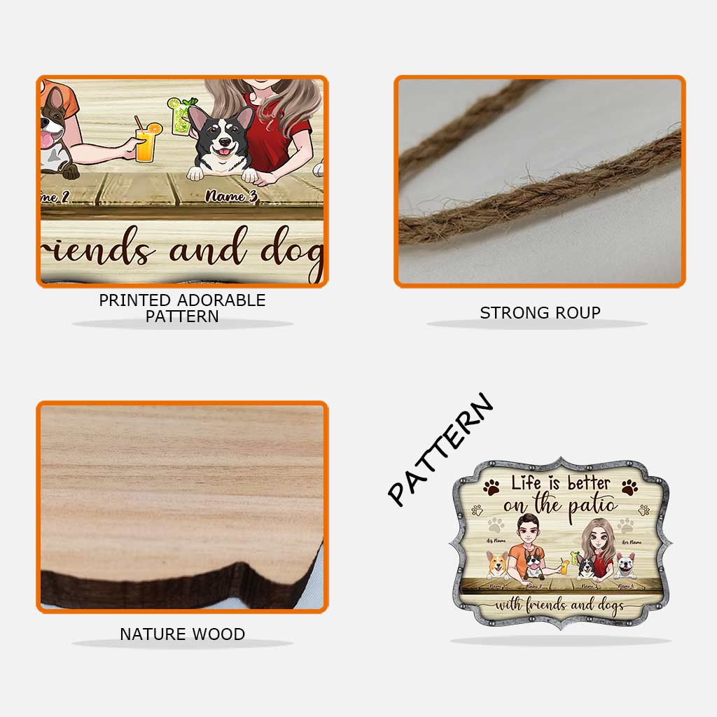 Life Is Better - Personalized Dog Wood Sign