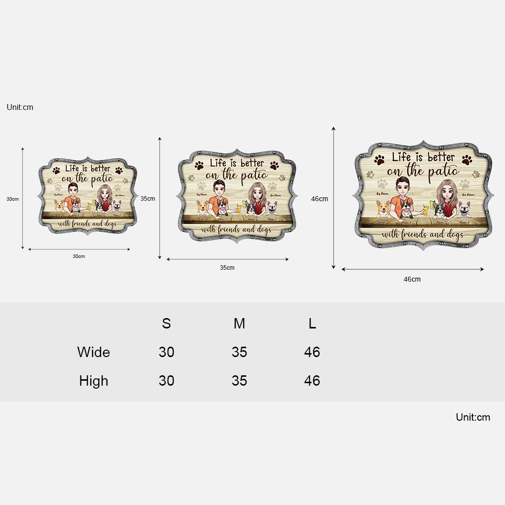 Life Is Better - Personalized Dog Wood Sign