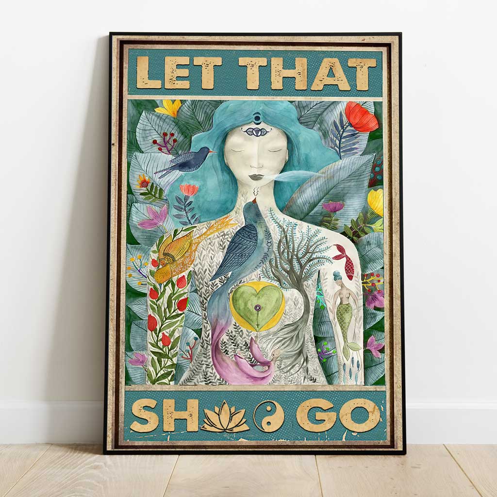 Lâchez prise - Toile et affiche de yoga