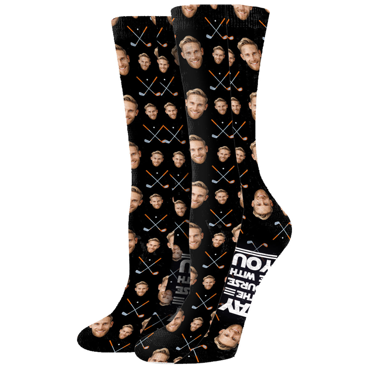 May The Course Be With You - Personalized Golf Socks