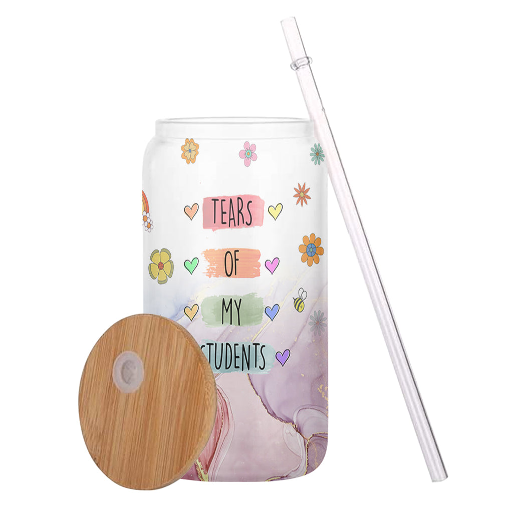 Tears Of My Students - Personalized Teacher Can Glass