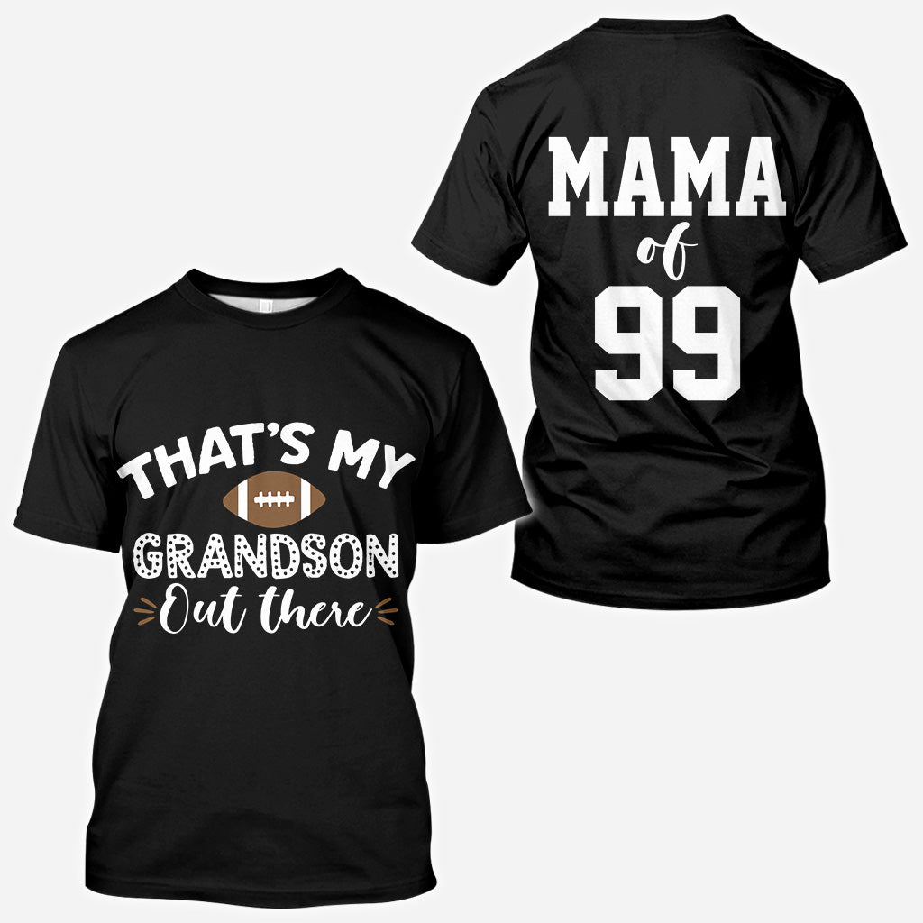 Maman, grand-mère, fière fan de foot - Cadeau football pour maman, grand-mère, épouse, elle - T-shirt personnalisé intégral