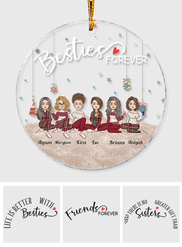 Bestie Forever - Personalized Transparent Ornament
