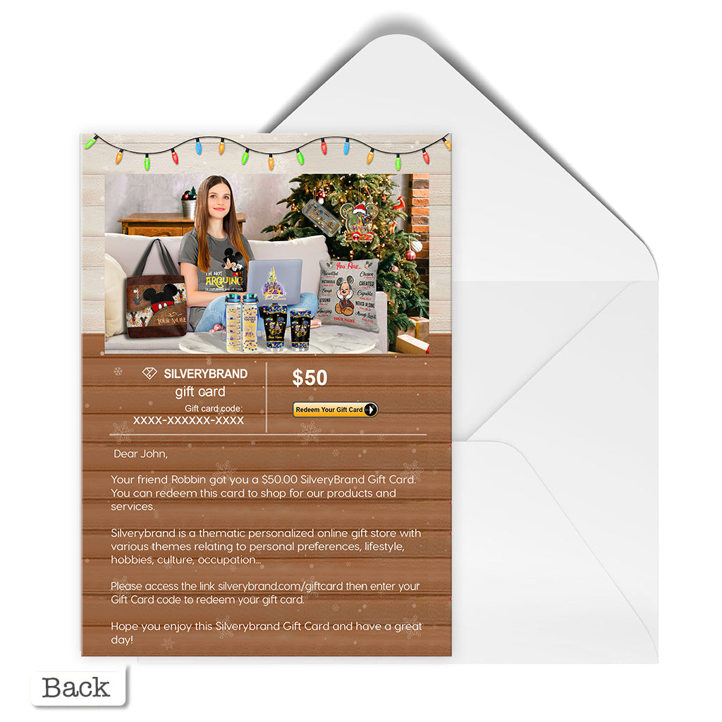Carte de vœux personnalisée Noël Maison
