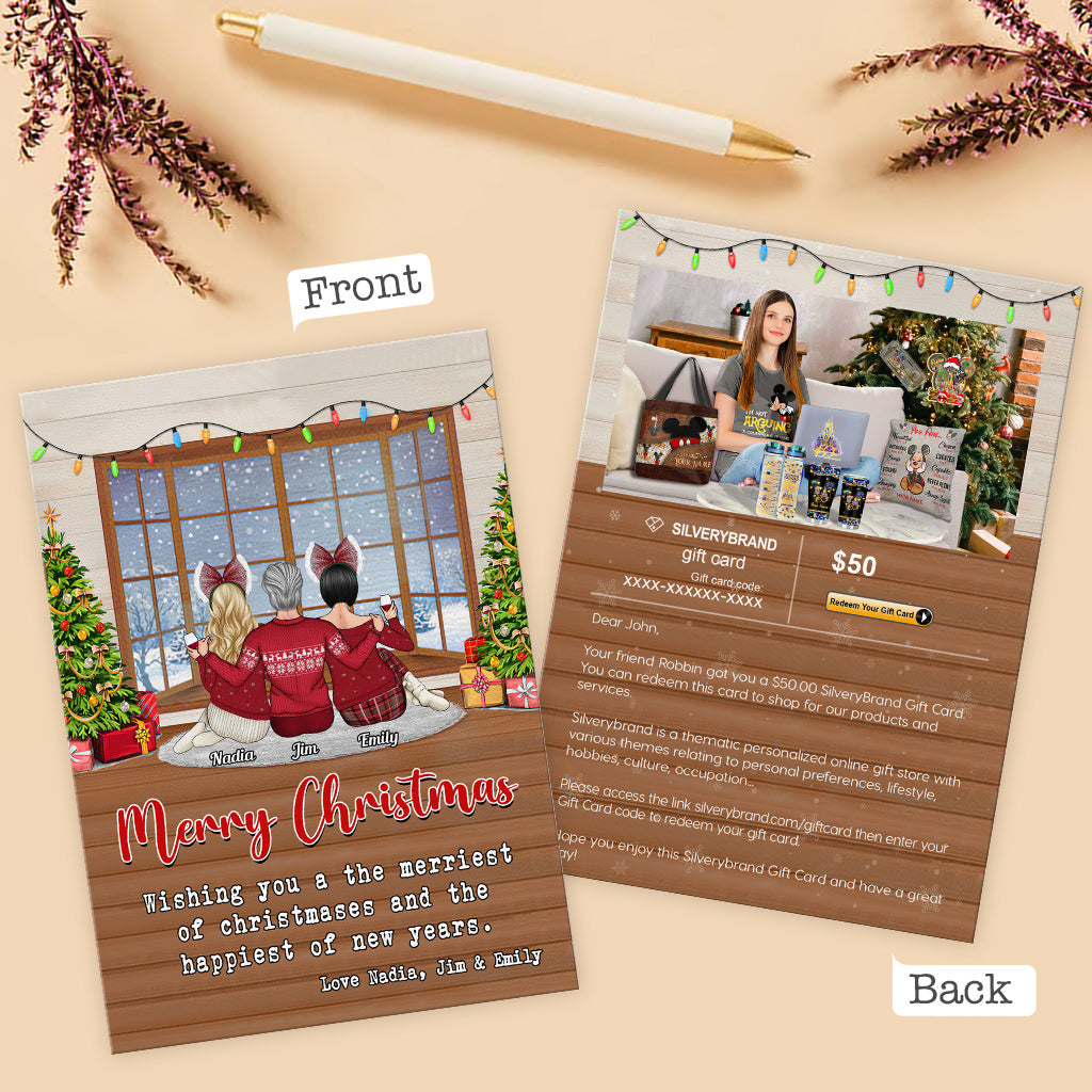Carte de vœux personnalisée Noël Maison