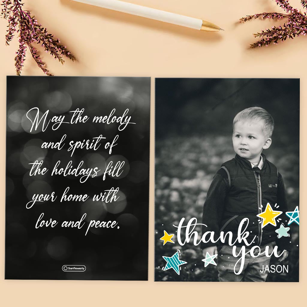 Thank You / Love you  - Personalized Greeting Card