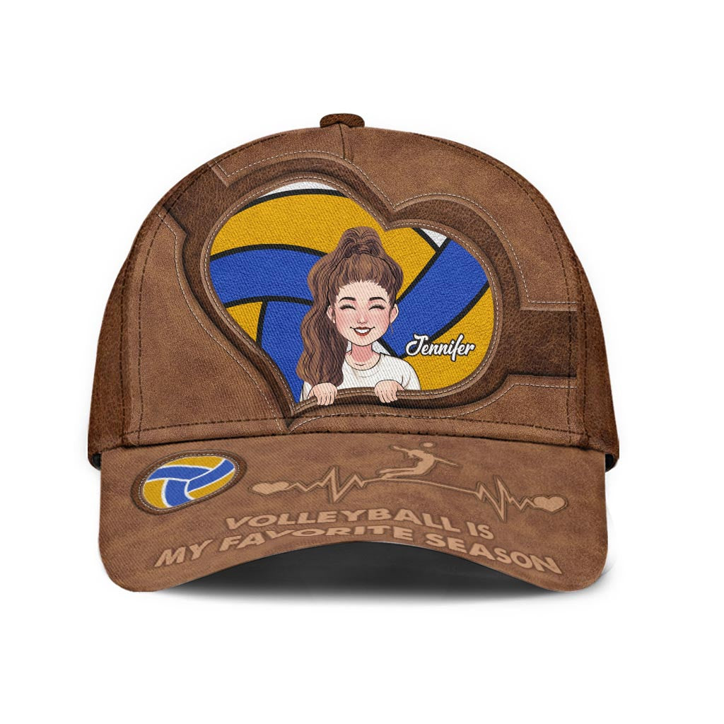 Volleyball Is My Favorite Season - Personalized Volleyball Classic Cap