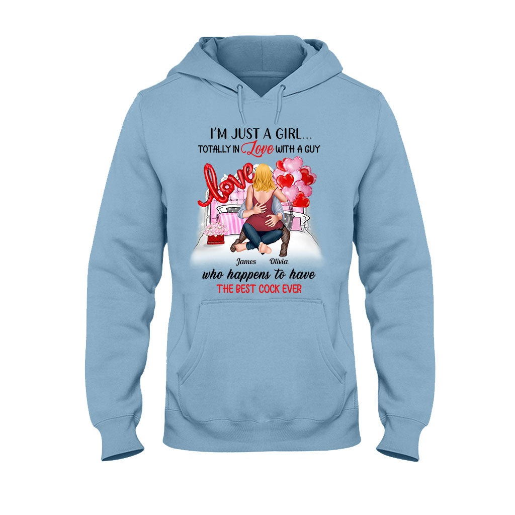 I'm Just A Girl In Love With A Guy - Personalized Couple T-shirt And Hoodie