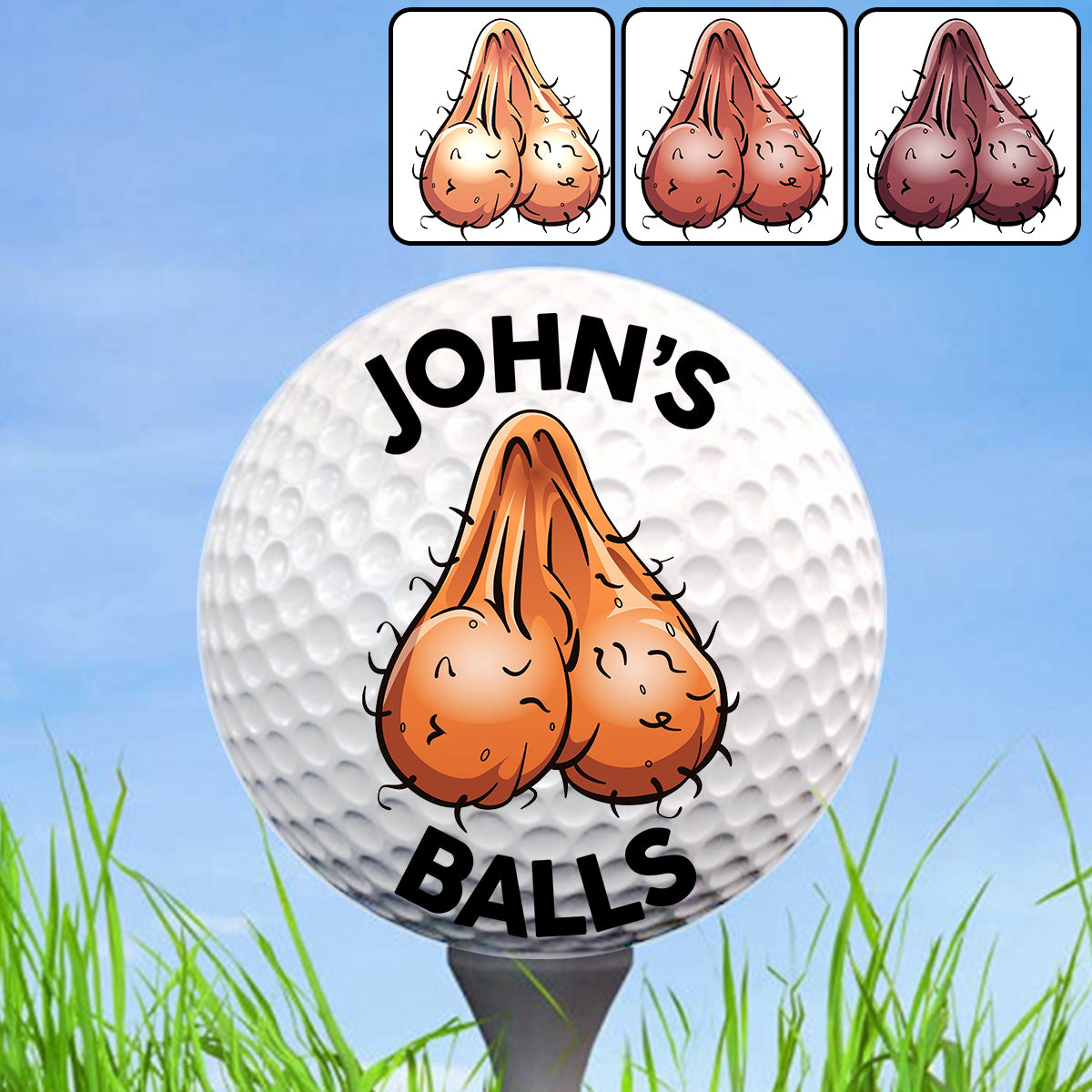 Balles de golf personnalisées - Cadeau de golf pour papa, lui, grand-père, mari - Balle de golf personnalisée