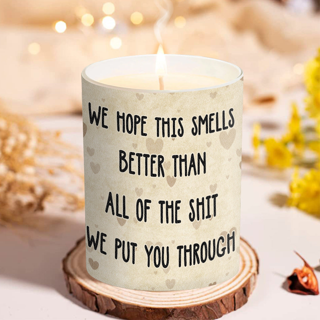 Hope This Smells Better - Personalized Mother Candle With Wooden Lid