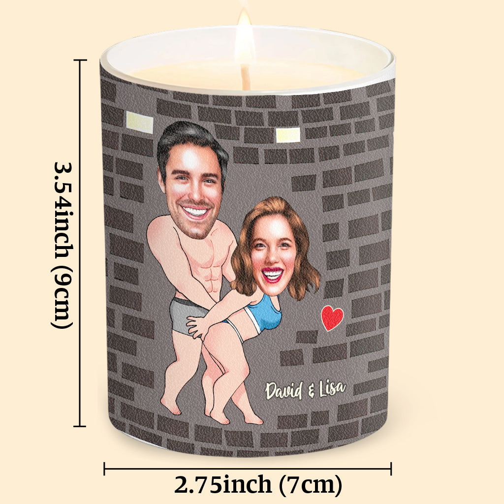 Smells Like My Man - Personalized Couple Candle With Wooden Lid