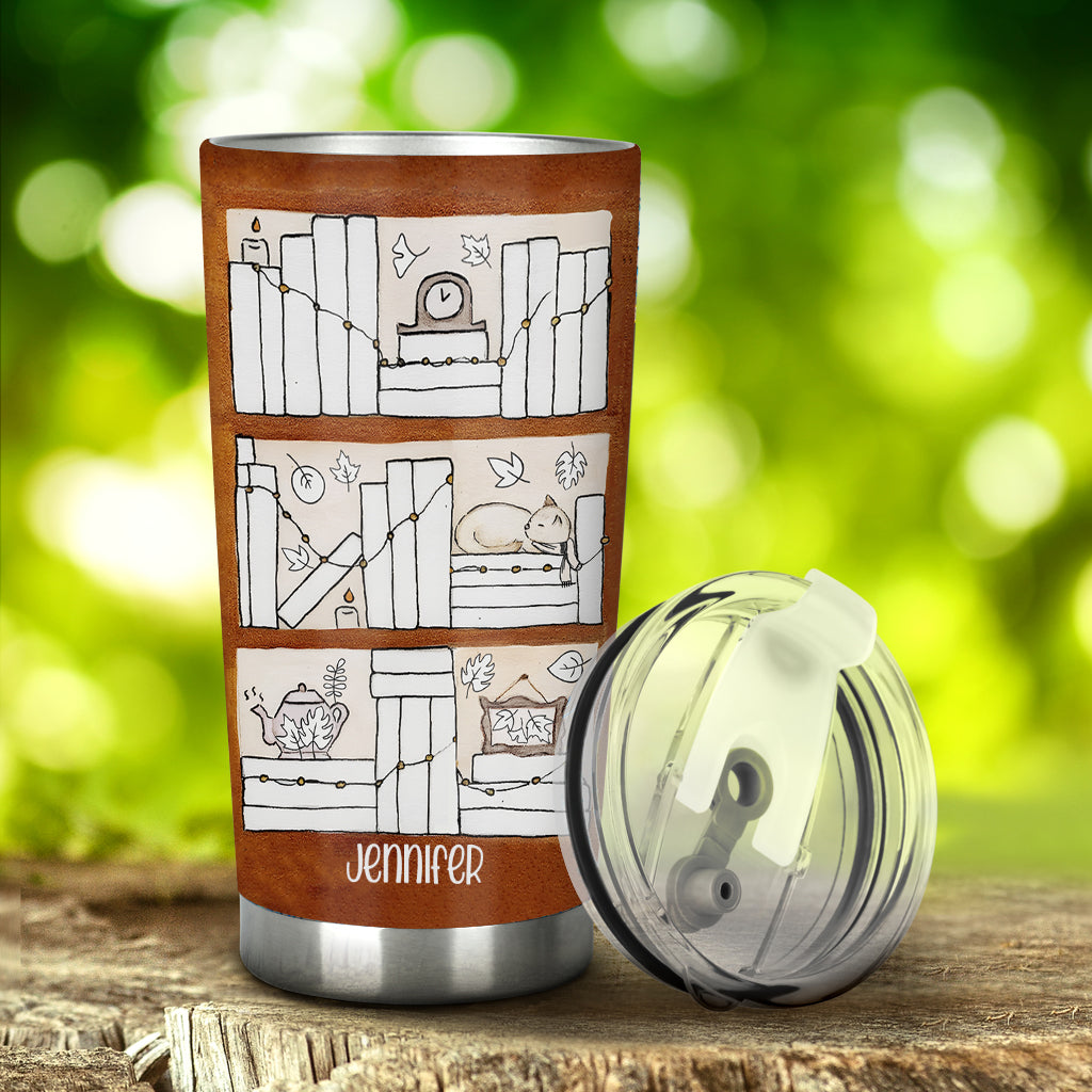 Four Seasons Reading Tracker - Personalized Book Tumbler