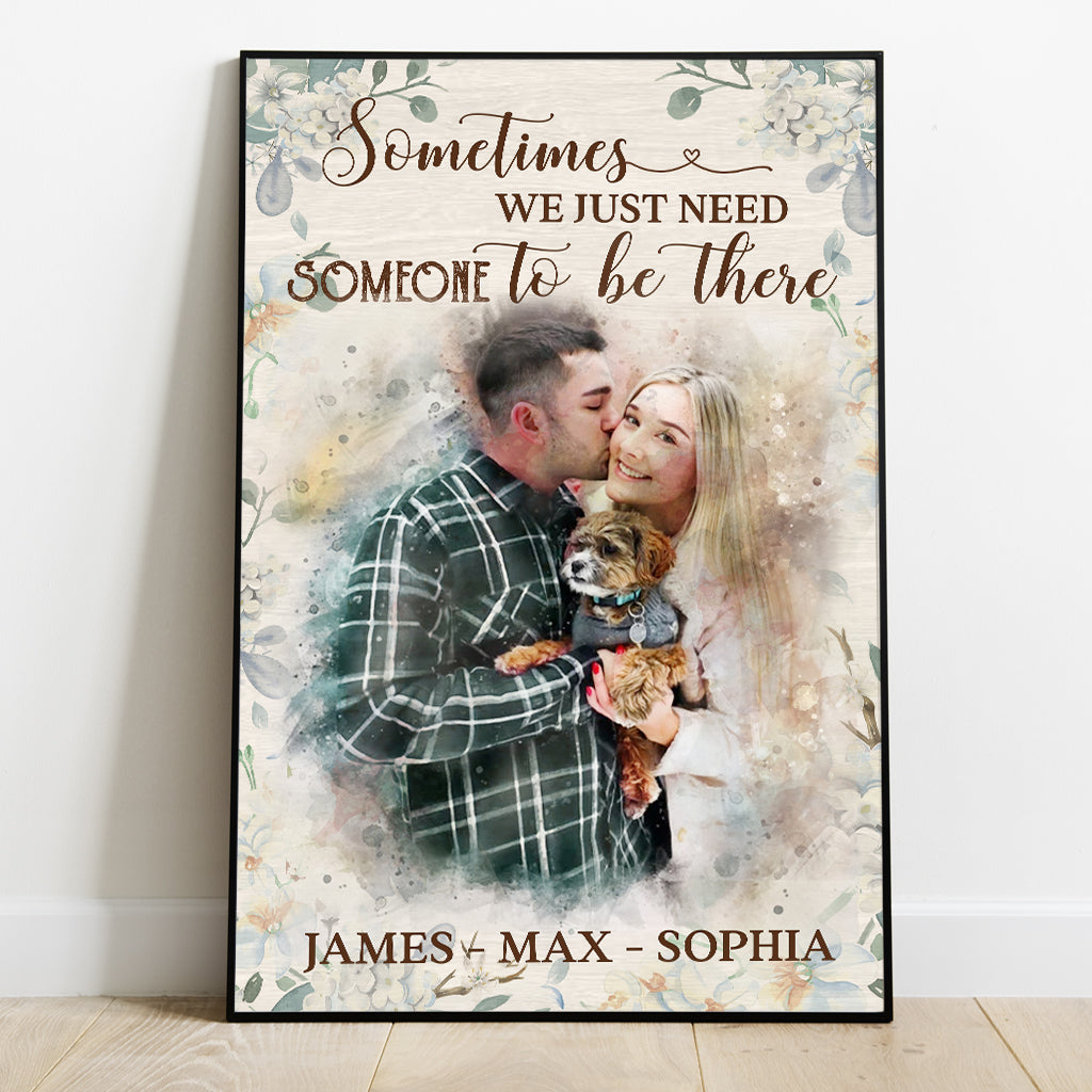 Aquarellmalerei – Personalisierte Hundeleinwand und Poster