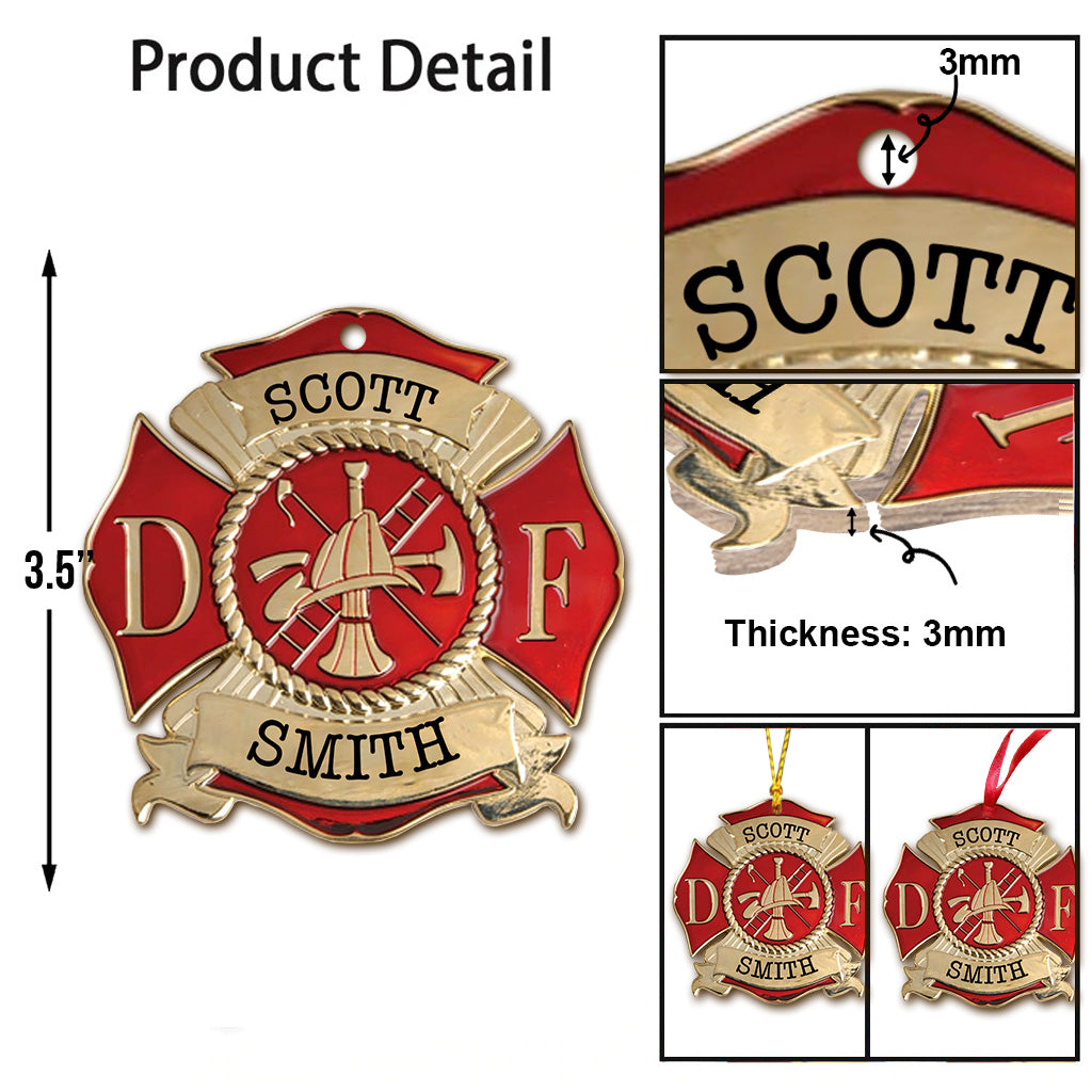 Life Saving - Personalized Firefighter Ornament