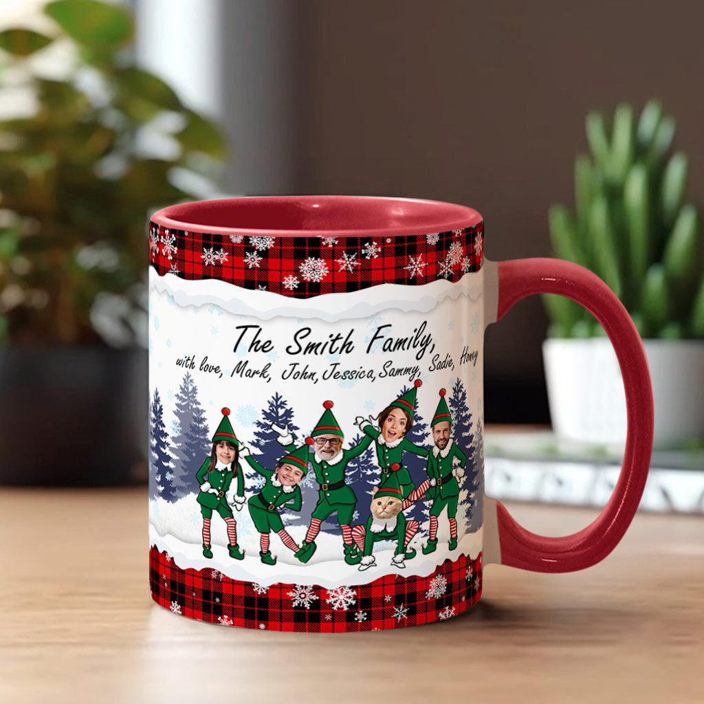 Merry Christmas - Personalized Family Accent Mug