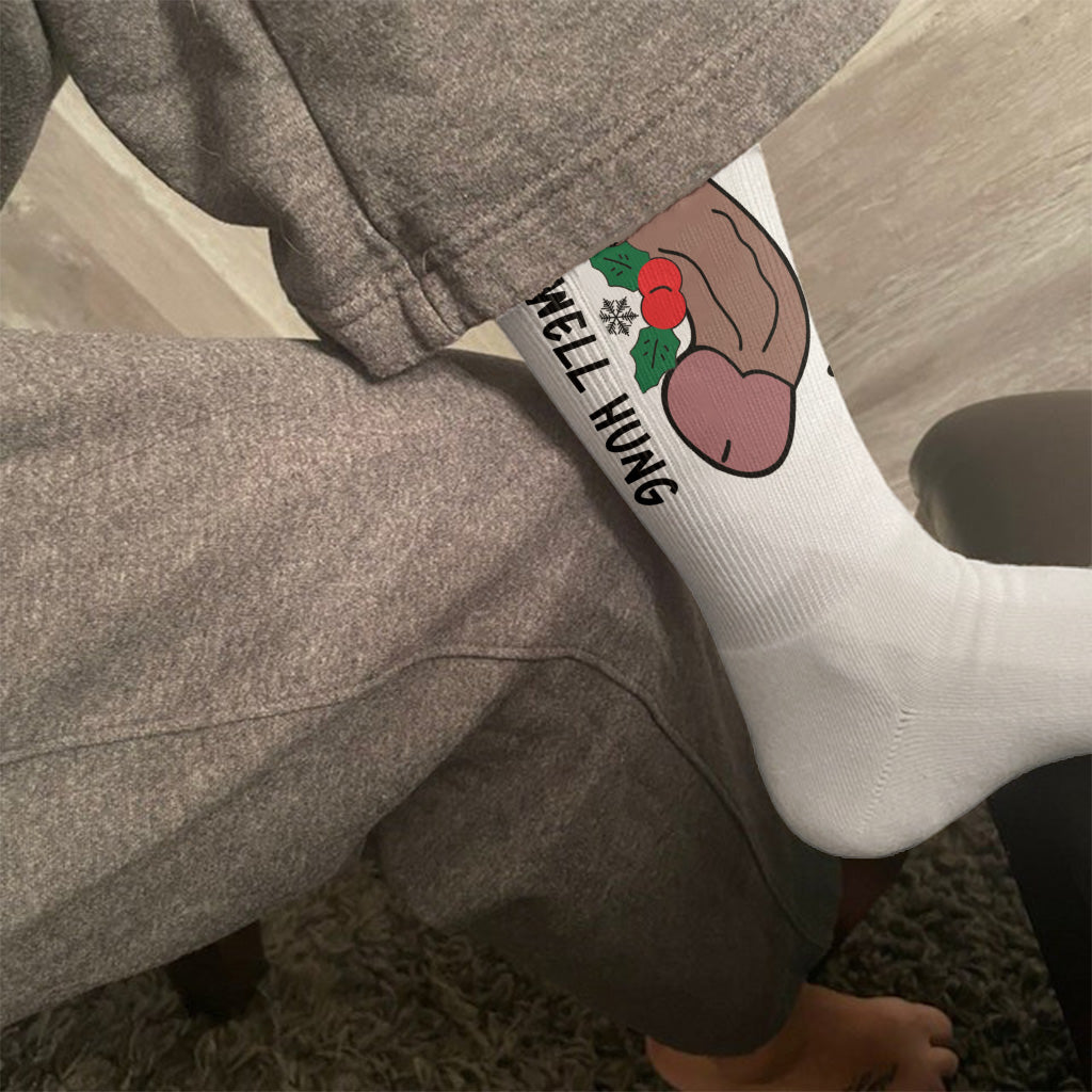 Well Hung - Personalized Couple Socks