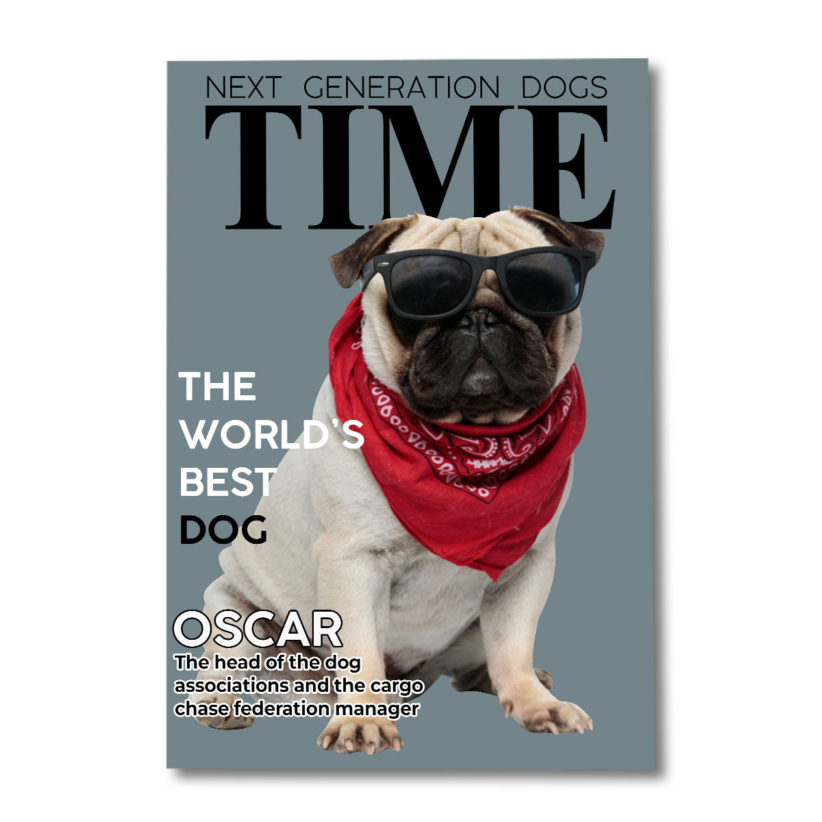 Der beste Hund der Welt – Personalisierte Hundeleinwand und Poster