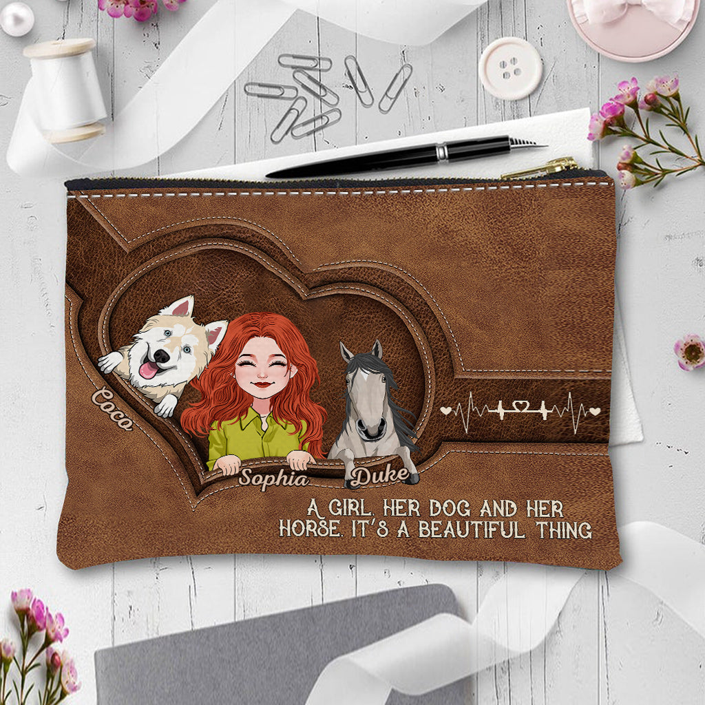 What A Beautiful Thing - Personalized Horse Pouch