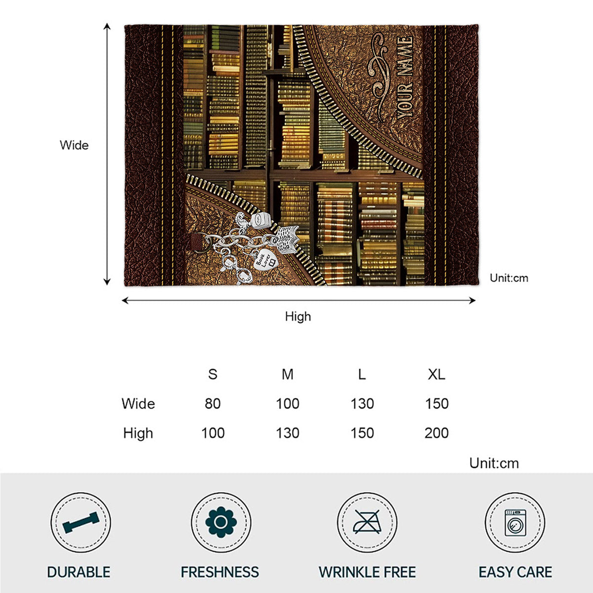 Couverture personnalisée pour bibliothécaire - Bibliothèque