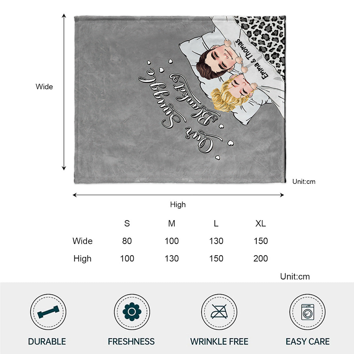 Our Snuggle Blanket - Personalized Couple Blanket