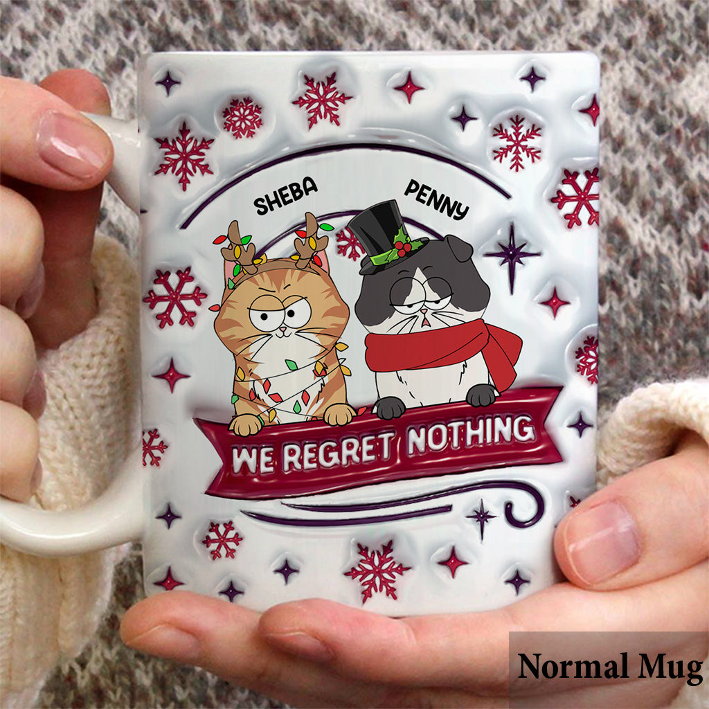 Dear Santa, We Regret Nothing - Personalized Cat Mug