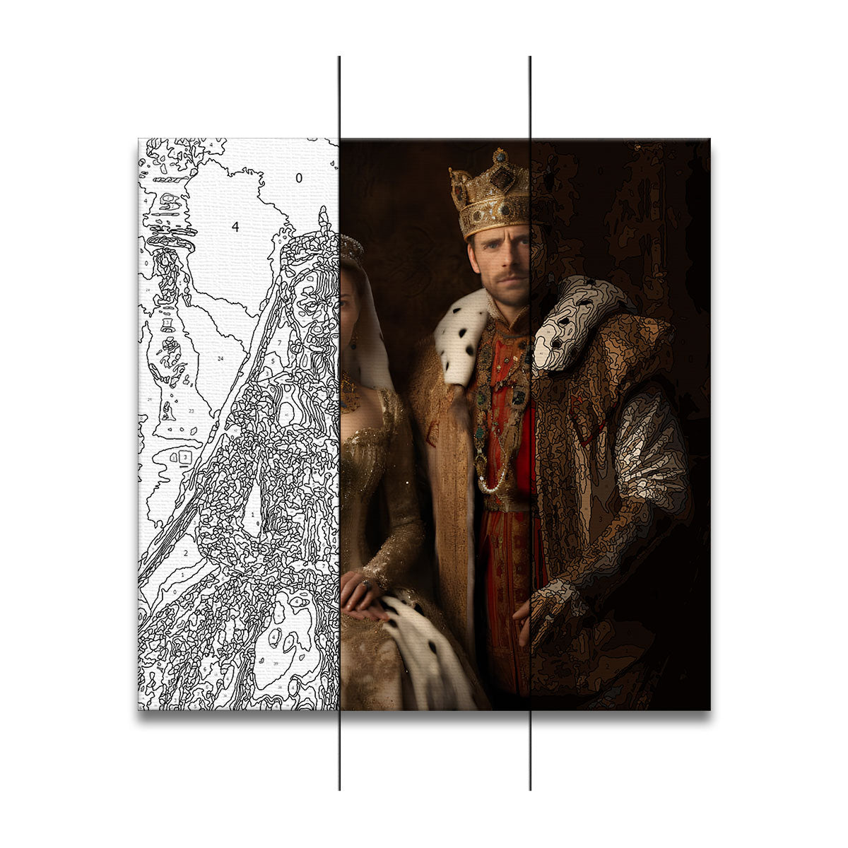 Royal Couple - Personalized Couple Paint By Numbers Kit