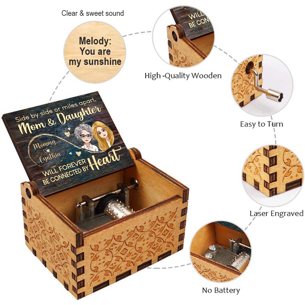 Side By Side - Personalized Mother's Day Mother Hand Crank Music Box
