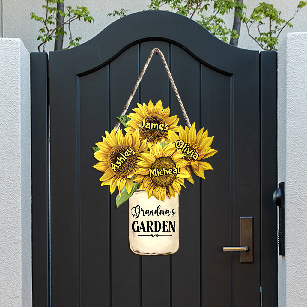 Grandma's Garden - Personalized Grandma Wood Sign