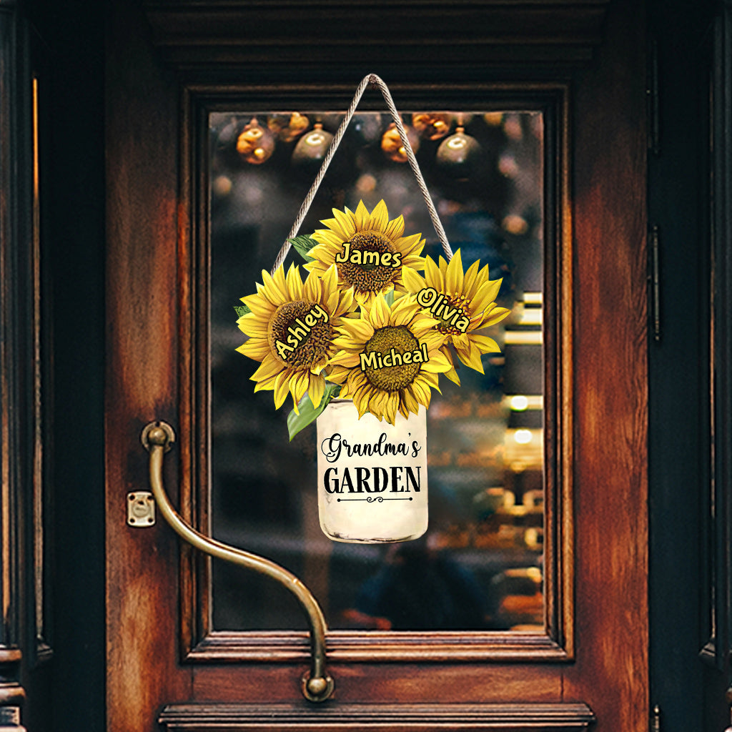Grandma's Garden - Personalized Grandma Wood Sign