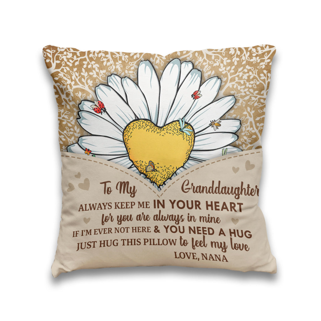 You Are My Sunshine - Gift for grandma, mom, daughter, granddaughter, sister, wife - Personalized Throw Pillow