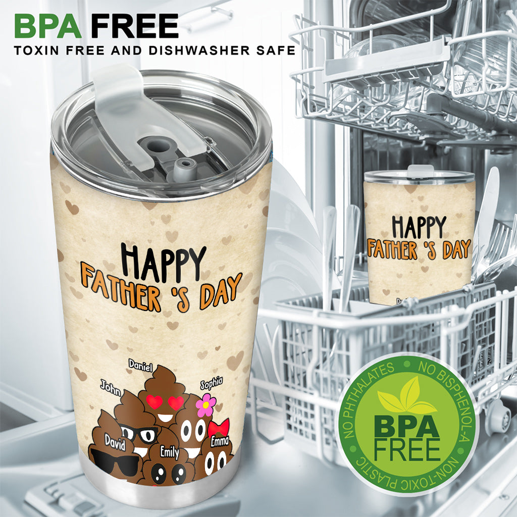 I Realized That We're Not Biological Related - Personalized Father Tumbler