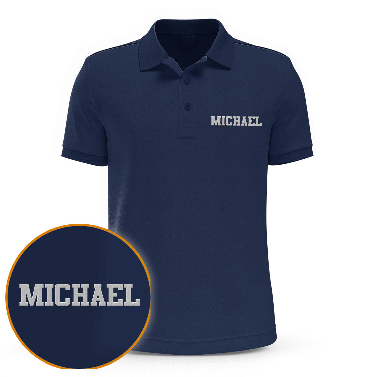 Custom Name - Personalized Uncle Embroidered Polo Shirt