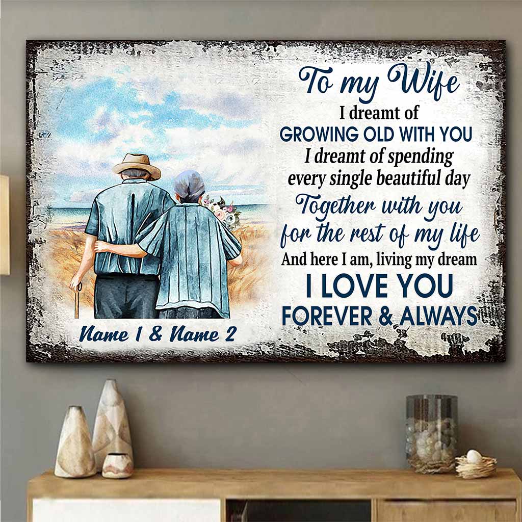I Love You Forever And Always - Personalized Couple Poster