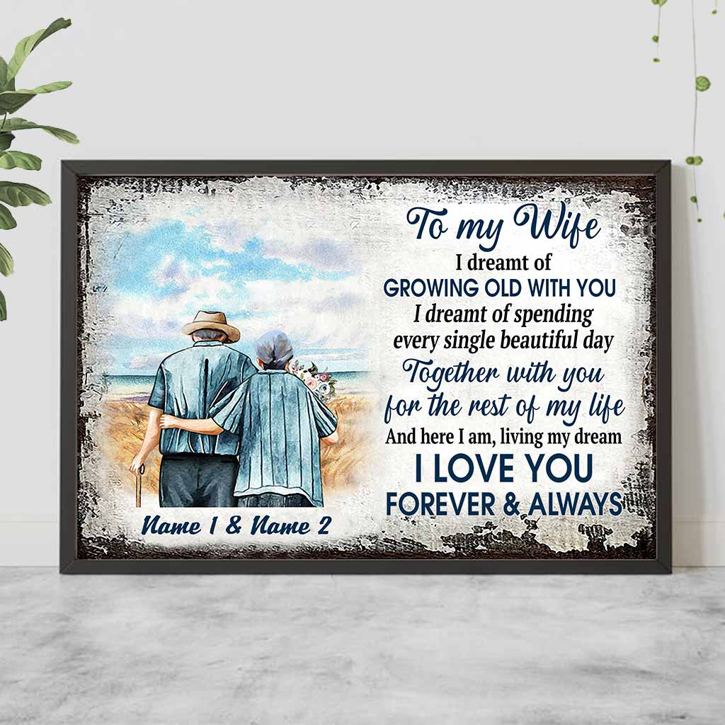 I Love You Forever And Always - Personalized Couple Poster