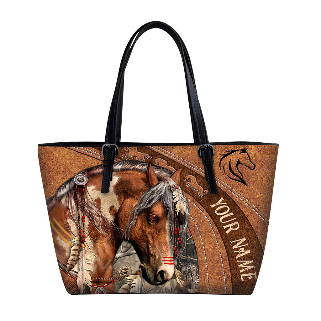 Love Horses - Personalized Horse Leather Bag